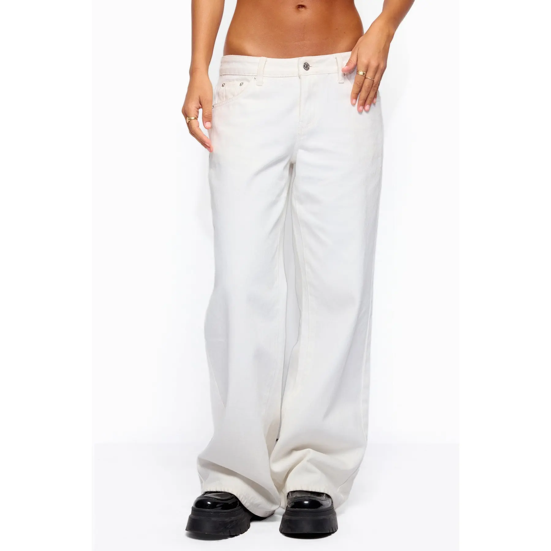 Roman Low Rise Baggy Jeans - Image 3